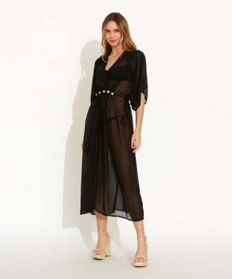 long kaftan Black