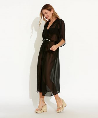 long kaftan Black