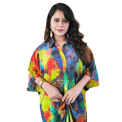 Stylish Multicolor Kaftan Free Size