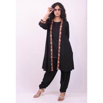 3-Piece Embroidered Jacket Set