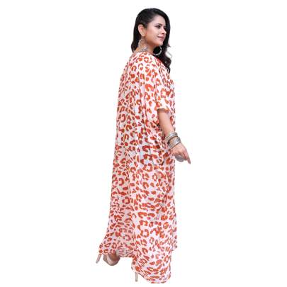 Animal Print Long Kaftan