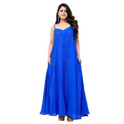 Blue Long Maxi Dress