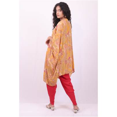 Embellished Kaftan with Tulip Pant