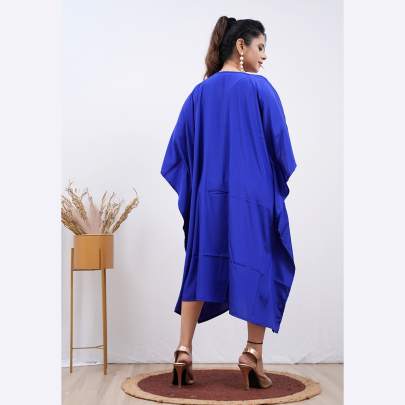 Embroidery Kaftan- Blue