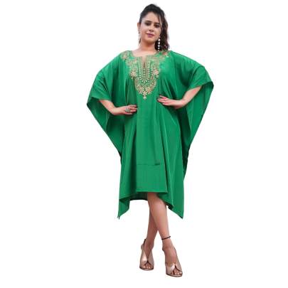 Embroidery Kaftan- Green