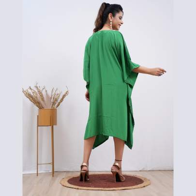 Embroidery Kaftan- Green