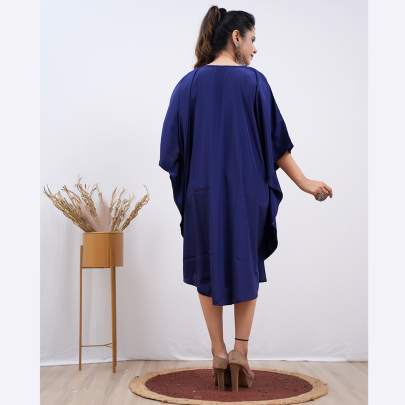 Embroidery Kaftan- Navy Blue