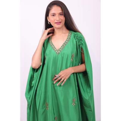 Festive Embellished Kaftan Pant Set