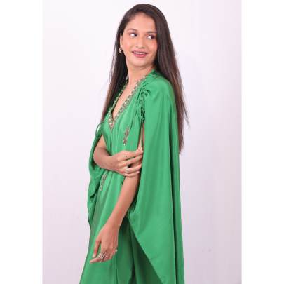 Festive Embellished Kaftan Pant Set