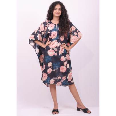 Floral Cotton Kaftan