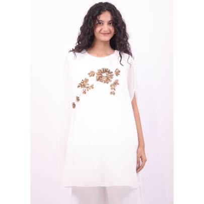 Georgette Handwork Designer Kaftan with Pant