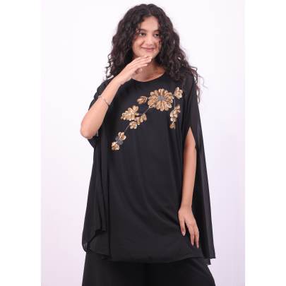 Georgette Handwork Designer Kaftan with Pant