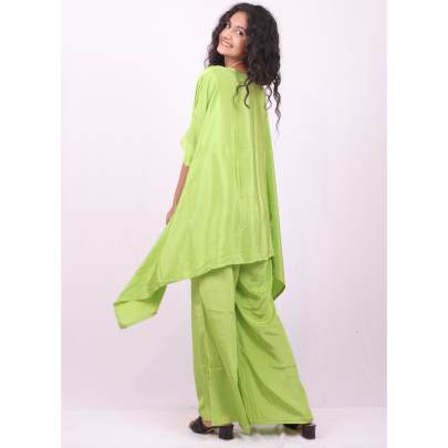 Lime Green Kaftan with Pant Set