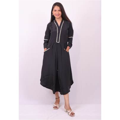 One Piece A line Dress with Pockets
