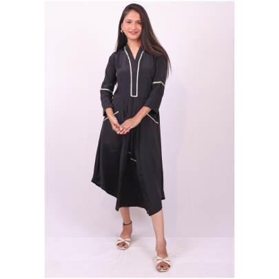One Piece A line Dress with Pockets