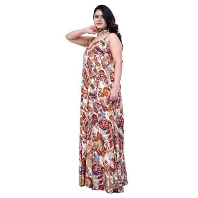 Paisley Print Long Dress