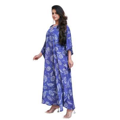 Paisley Print Long Kaftan Maxi