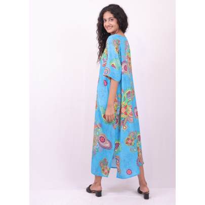 Paisley Printed Beach Dress