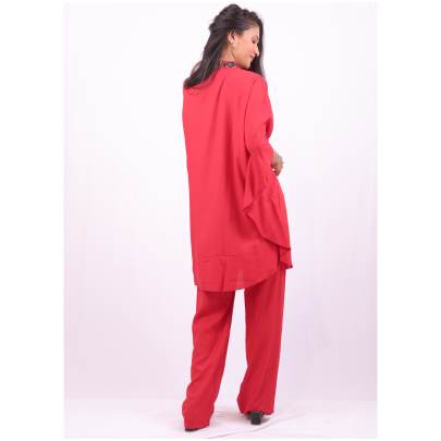 Rayon Kaftan with Pant Embroidered Neck
