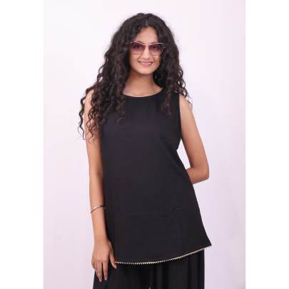 Sleeveless Top with Dhoti Pant Co-ord Set