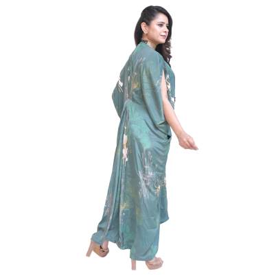 Stylish Ring Kaftan Green