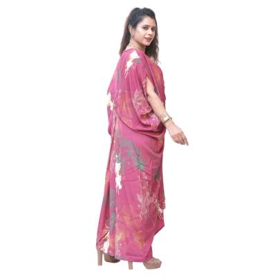 Stylish Ring Kaftan Pink