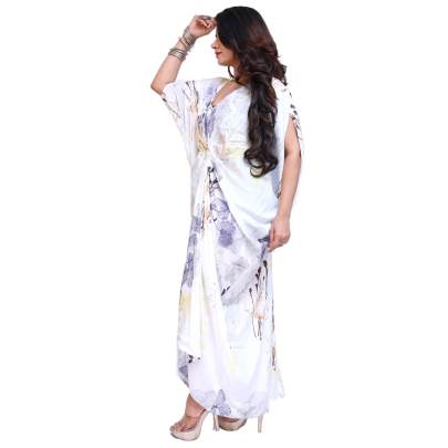 Stylish Ring Kaftan White