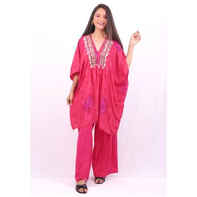 Tie Dye Handwork Kaftan with Pant