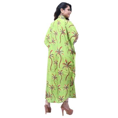 Tropical Bliss Collar Kaftan